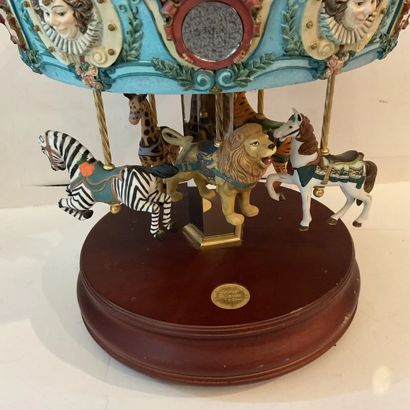 The San Francisco Music Box Co VTG Carousel Horse Carousel Merry-Go-Round Y2K - Picture 4 of 8